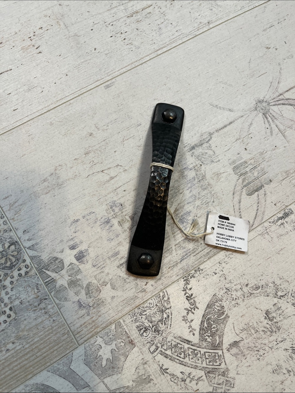 Hobby Lobby Black Metal Handle Antique Look